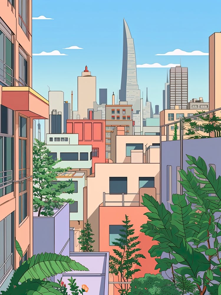 Rio De Janeiro, Brasilien, Grafische Illustration 2