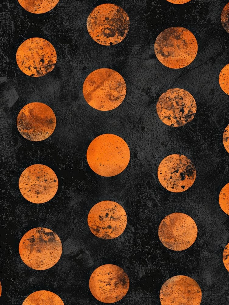 Orange Polka Dots
