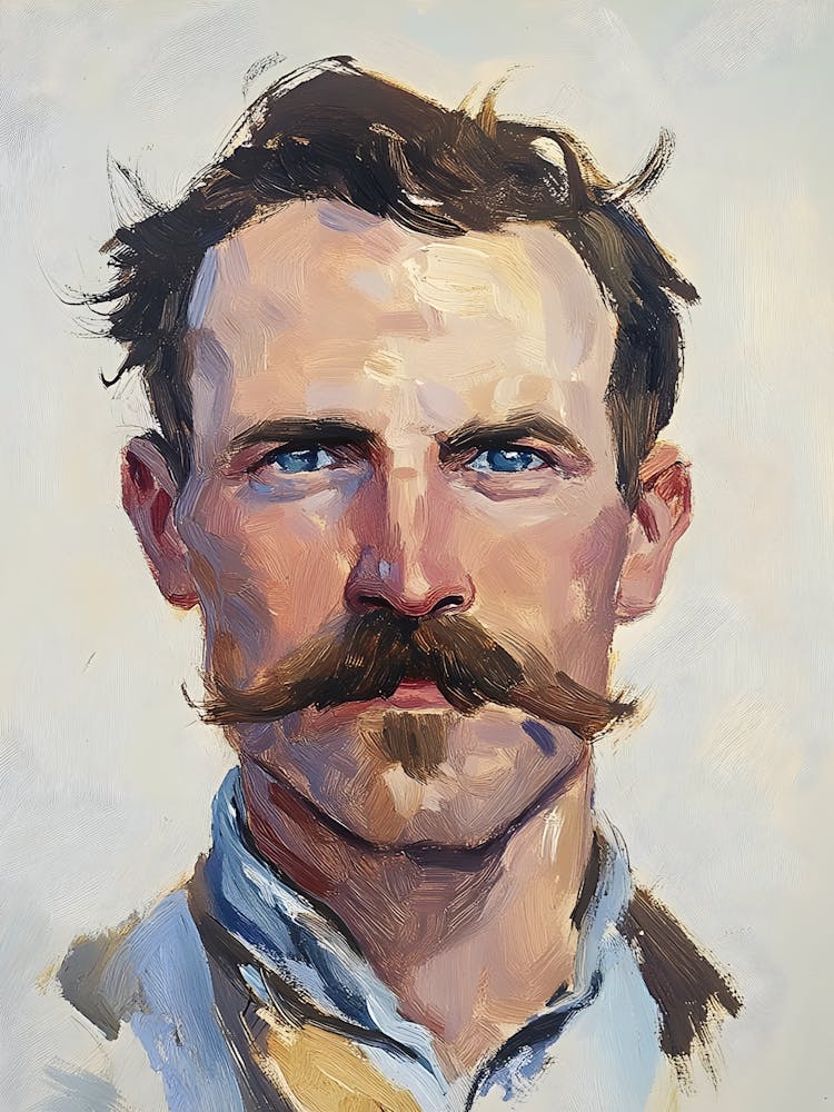 Man With Moustache