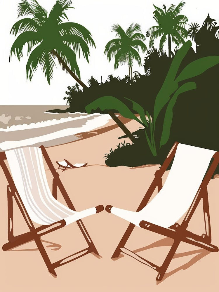 Beach Chairs Vector