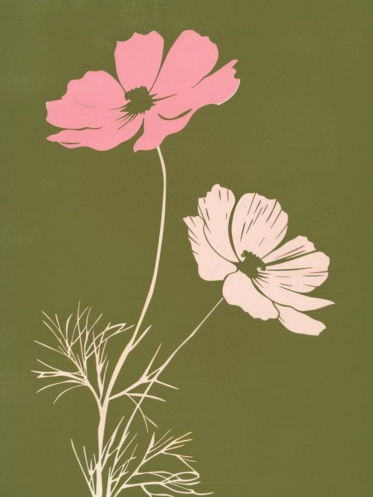 Pink & Green Cosmos 1