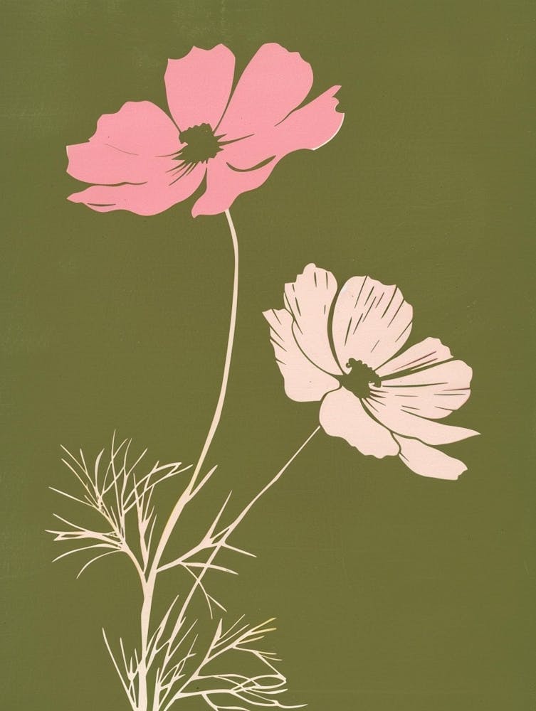 Pink & Green Cosmos 1