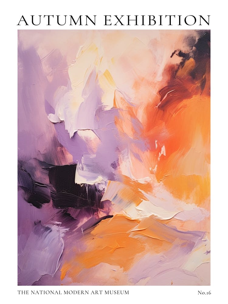 Autumn Exhibition Modern Abstract Poster 16