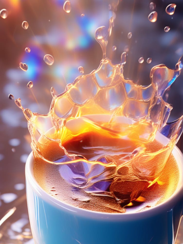 Splashing Water In A Cup