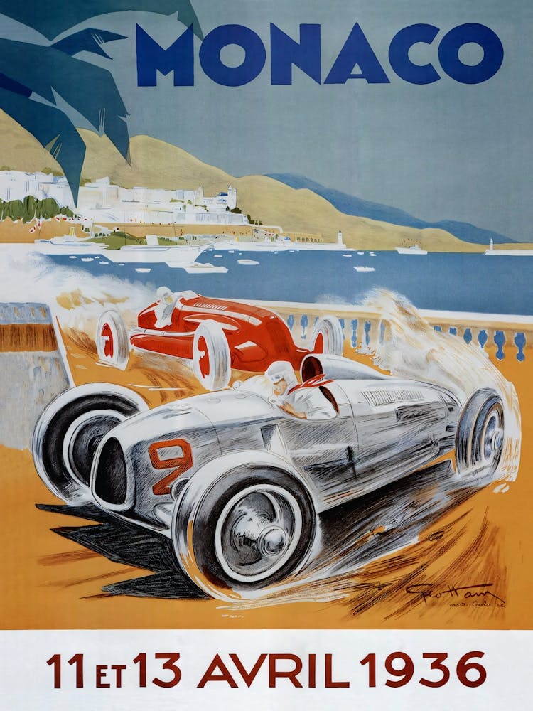Vintage Monaco 11 Et 13 Avril 1936
