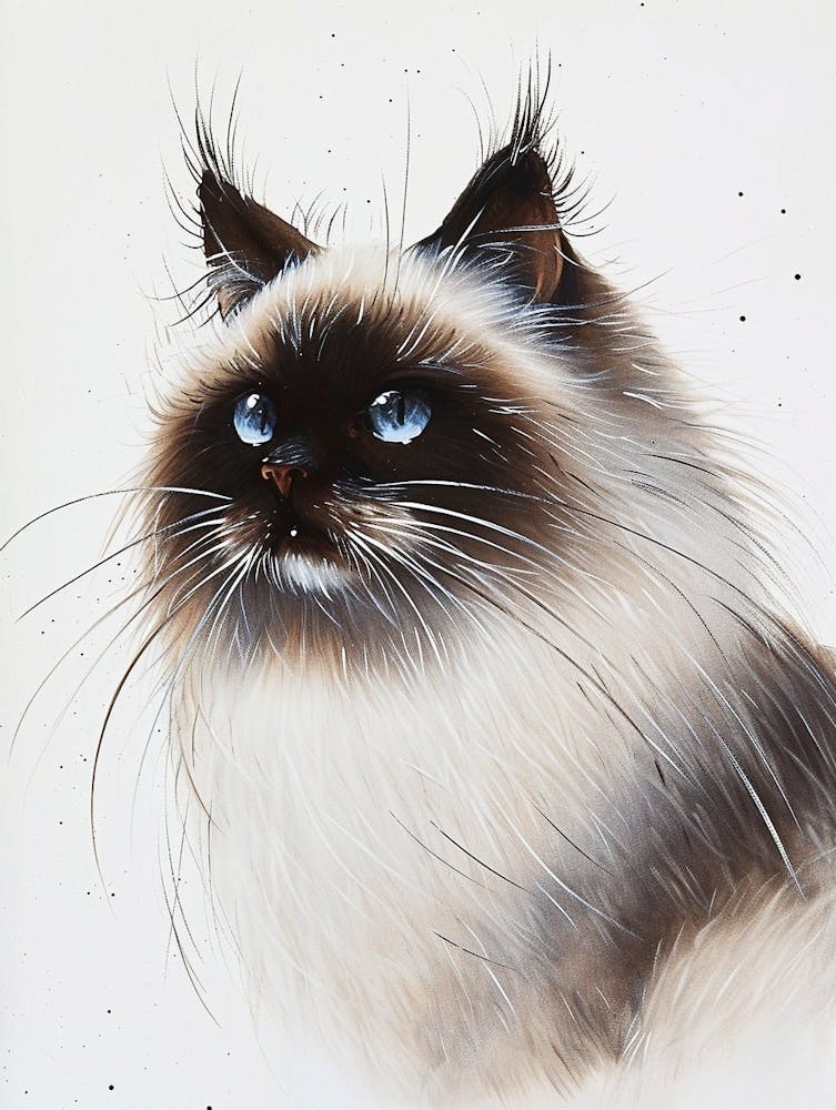 Himalayan Cat Painting 3