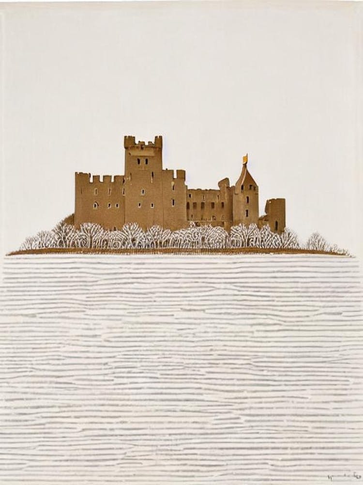 Blarney Castle County Cork Boho Landmark Illustration