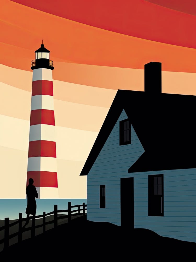 Outer Banks North Carolina, Usa, Bold Outlines 4