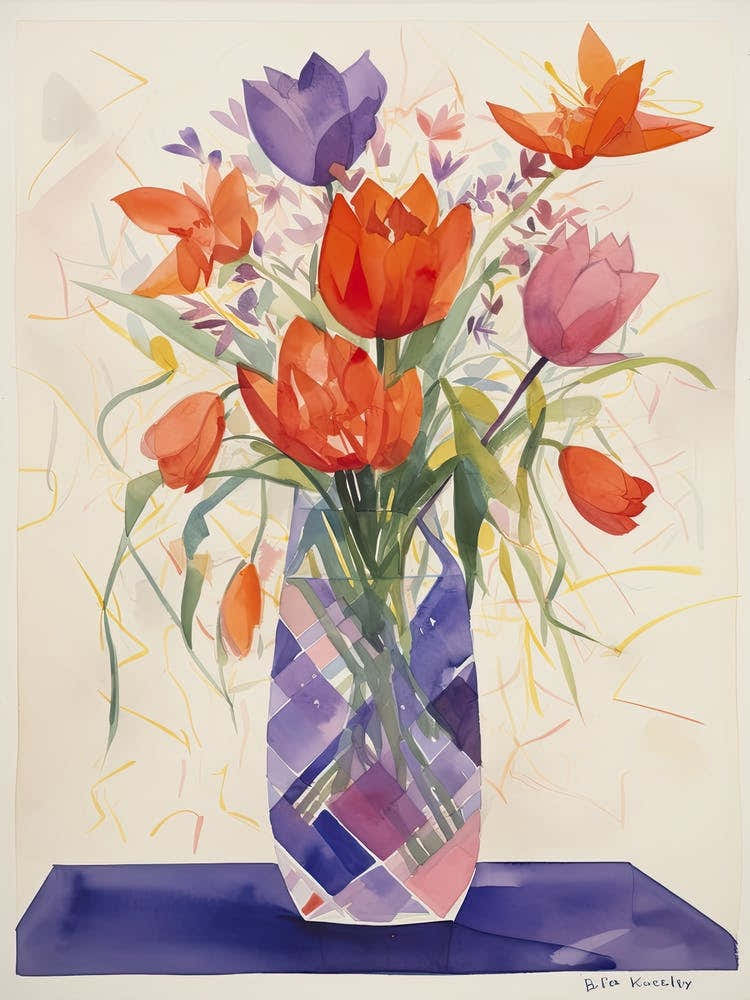 Crocus Flower Illustration 4