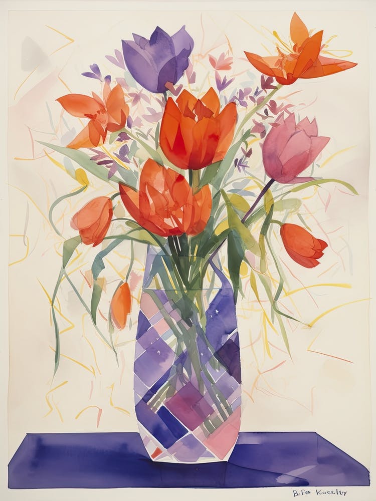 Crocus Flower Illustration 4