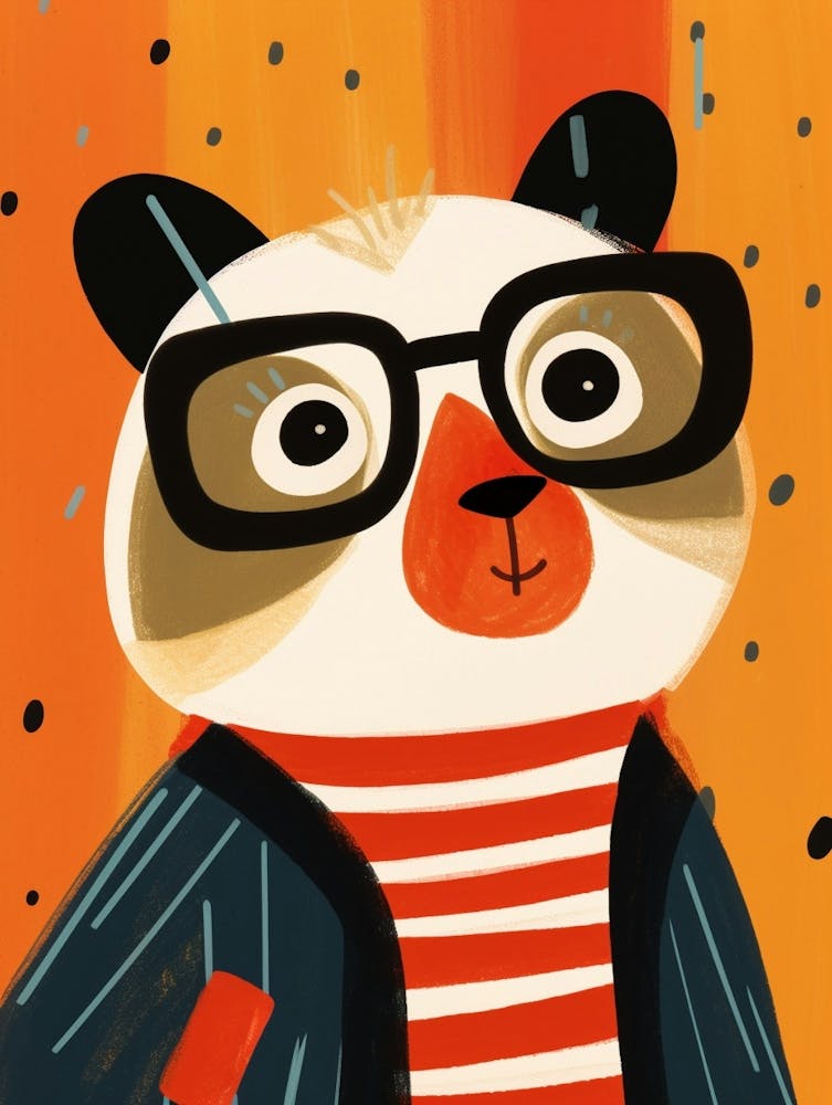 Little Red Panda 1 Wearing Sunglasses