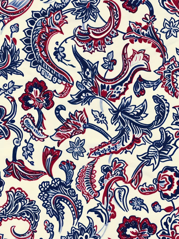 Clover Chic London Fabrics Floral Pattern 2
