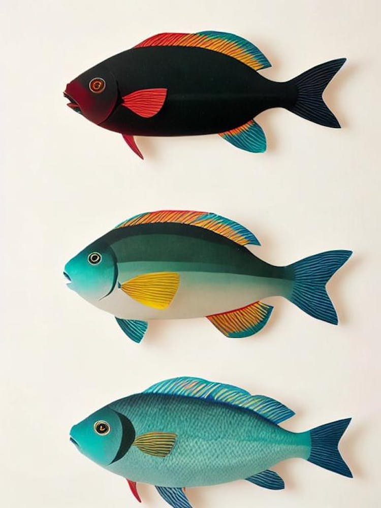 Giant Ocean Sunfish Vintage Poster