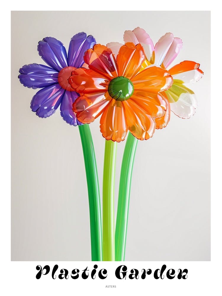 Dreamy Inflatable Flowers Poster Asters 4