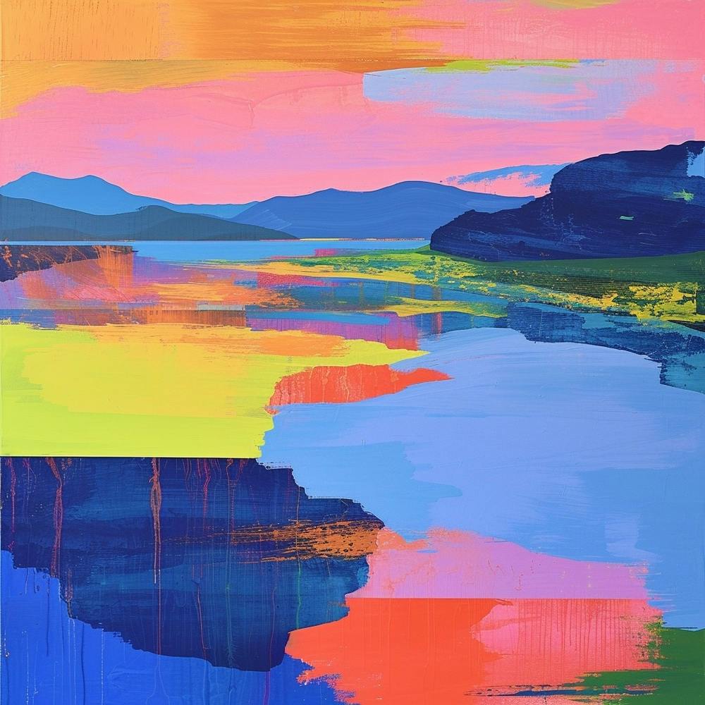 Abstract Travel Collection Lake Titicaca Bolivia Peru 2