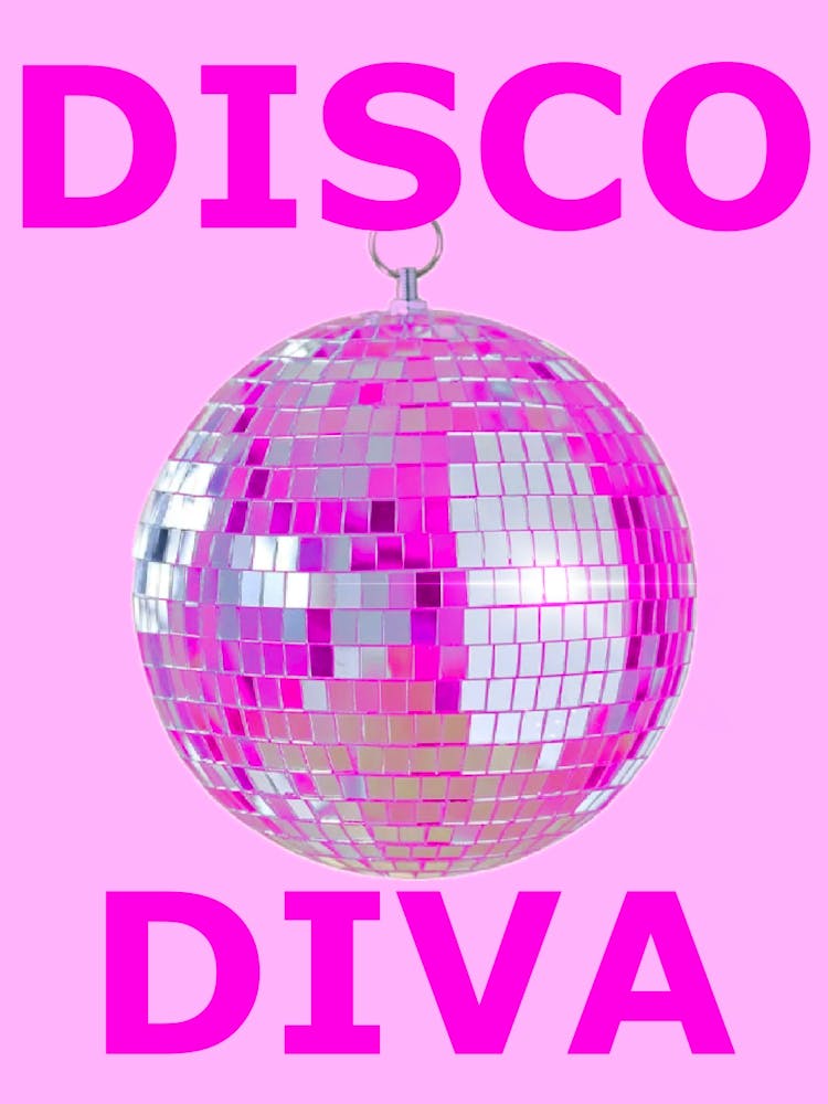 Disco Diva - Pink Disco Ball