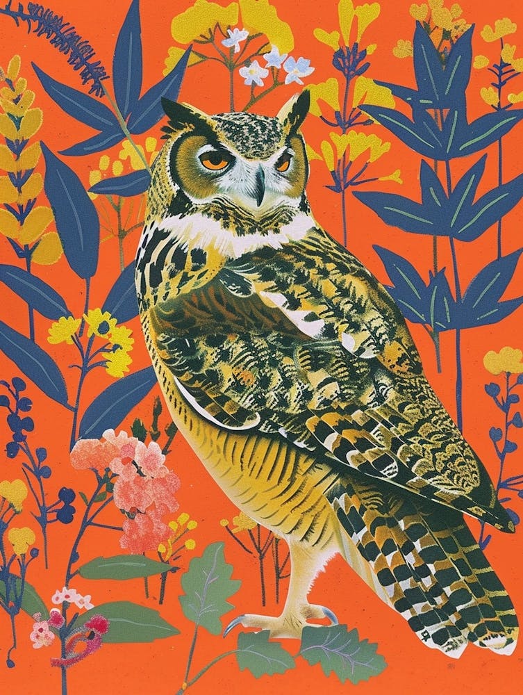 Spring Birds Great Horned Owl 3