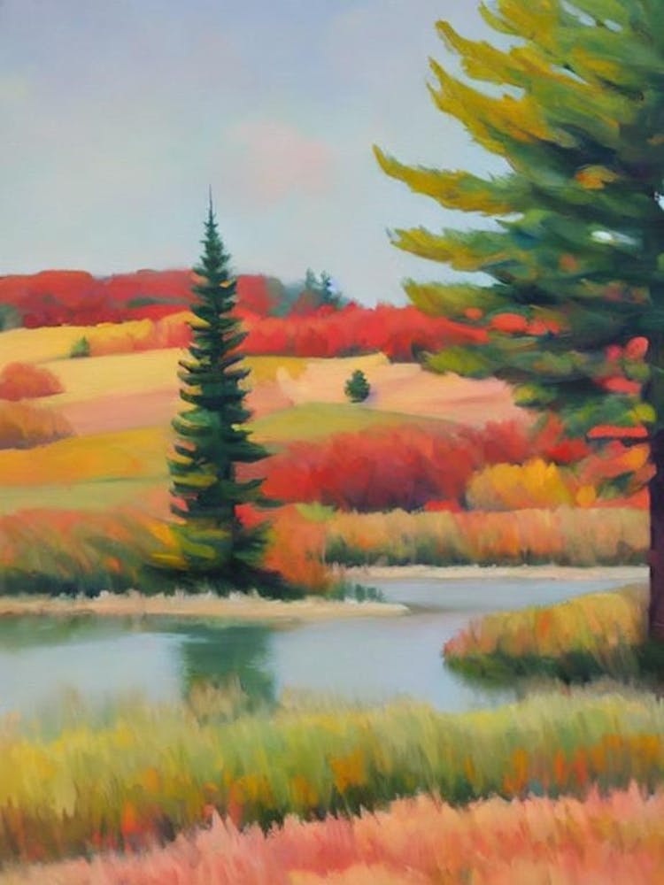 Western Larch Tree Watercolour