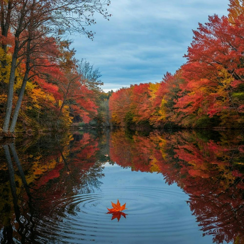 Autumn Leaves In The Water 1