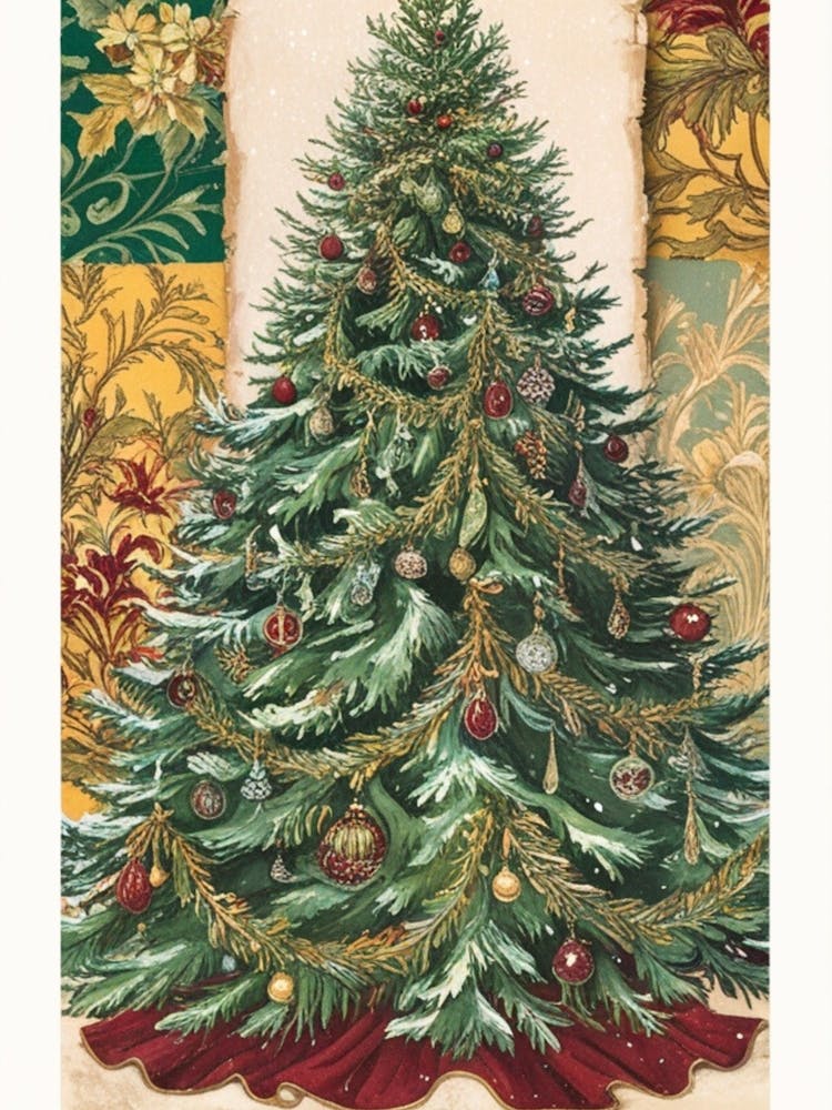 William Morris Christmas Tree 64