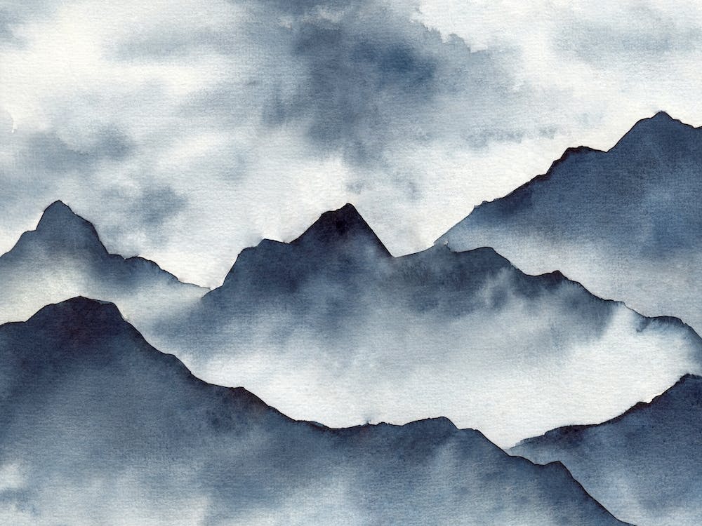 Misty Blue Mountains
