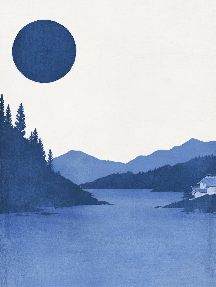Moon And Lake