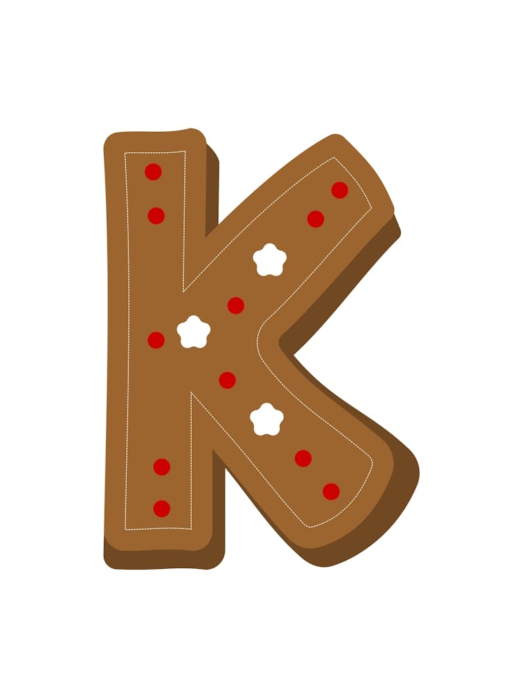 Gingerbread Decorative Letters Living Room Holiday Display 11