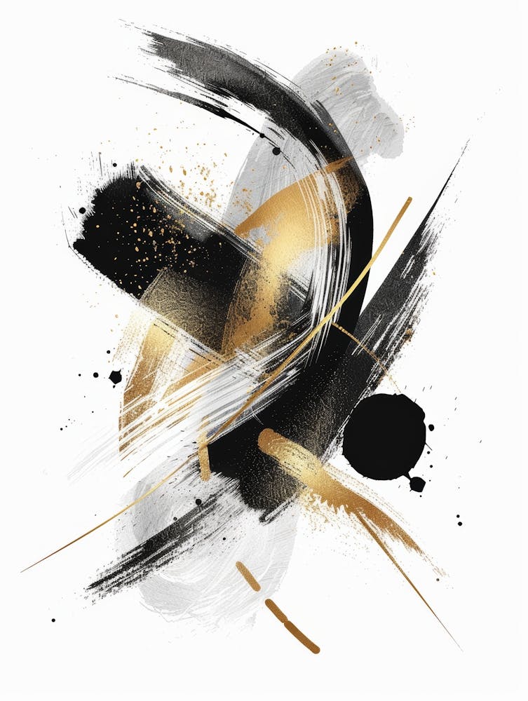 Abstract Brushstrokes Canvas Print 15