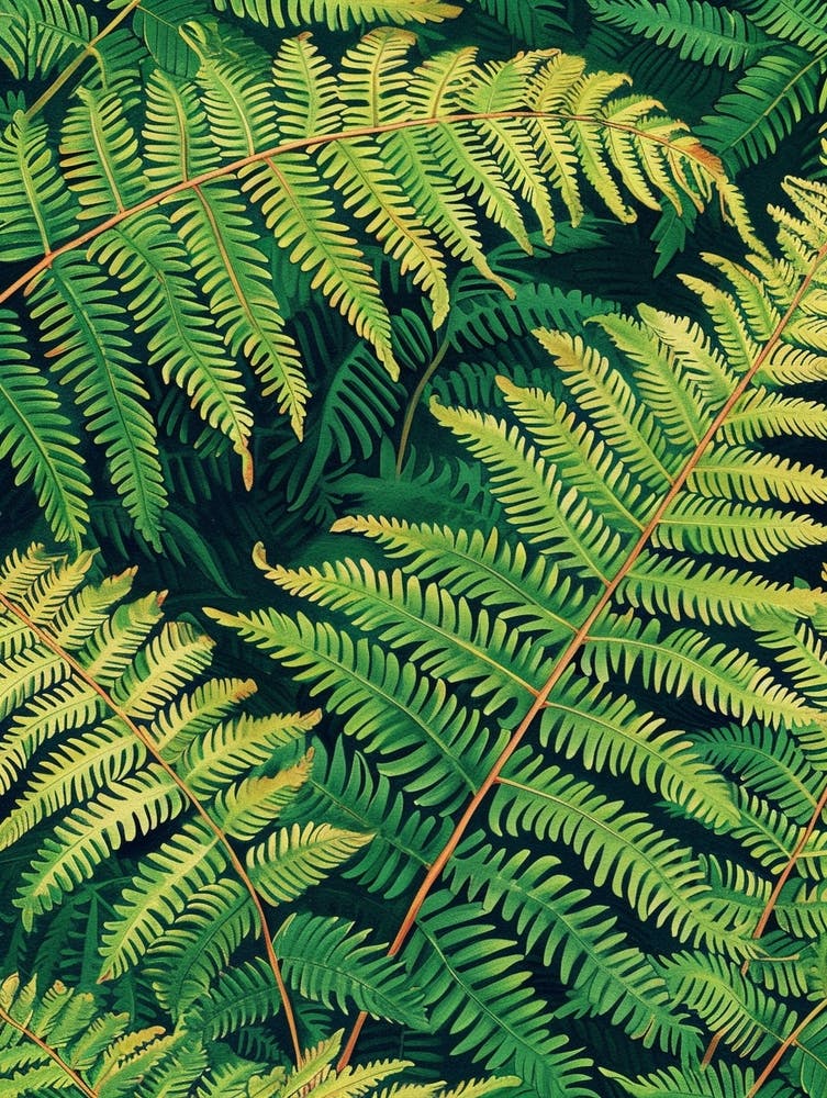 Pattern Poster Australian Tree Fern 1