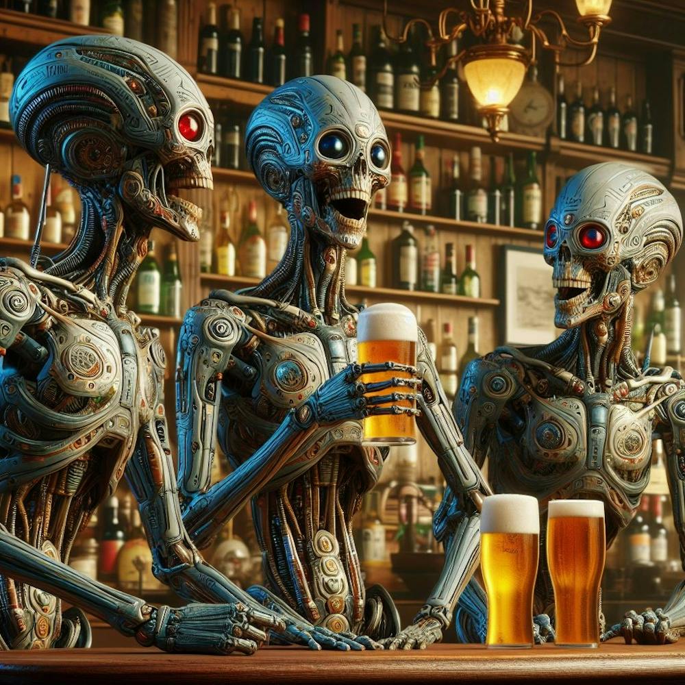 Down the pub
