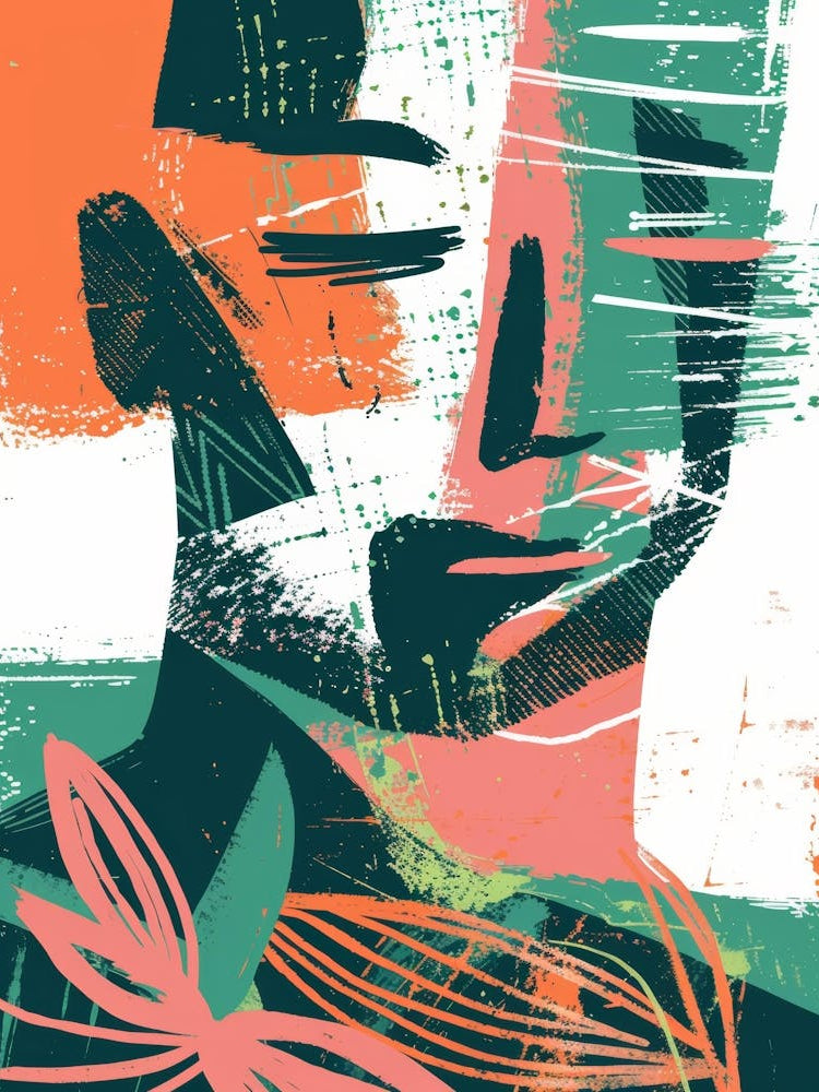 Abstract Portrait Of A Man 5