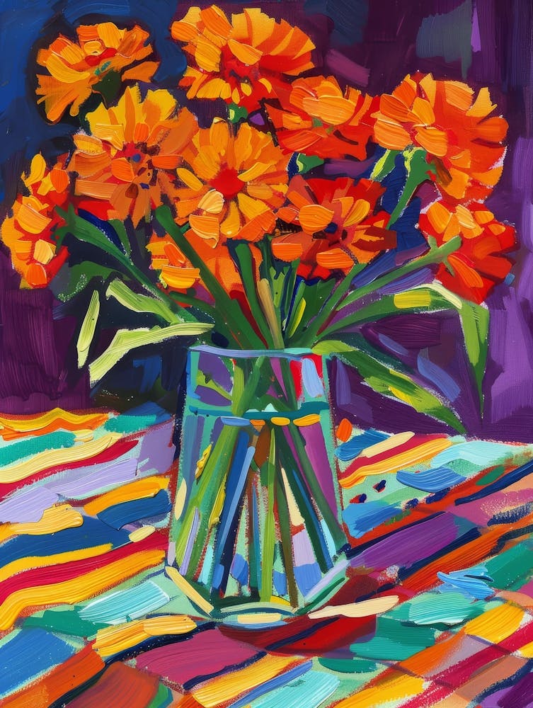 Oranges In A Vase 7