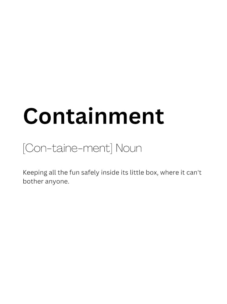 Containment Definition Meaning