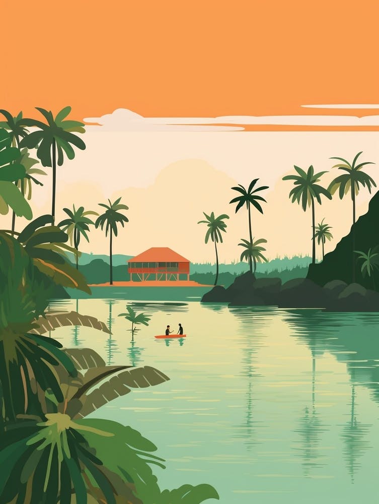 Samoa 2 Travel Illustration