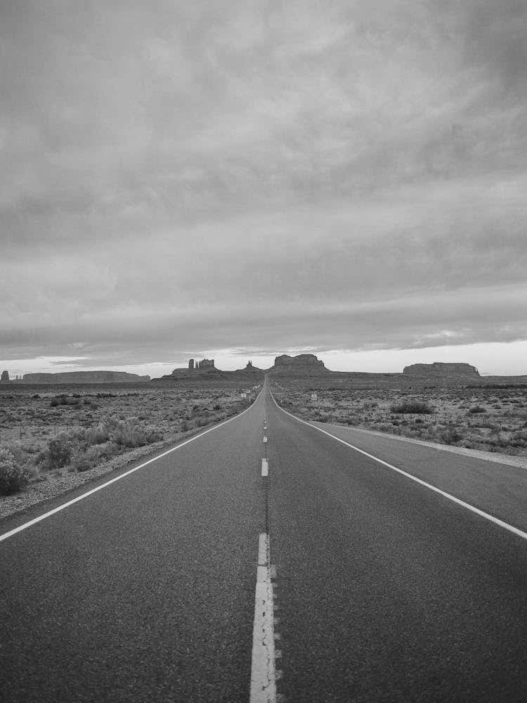 Monochrome Monument Valley II on Film