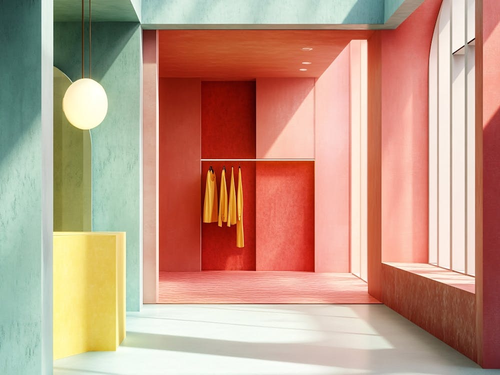 Room With Colorful Walls