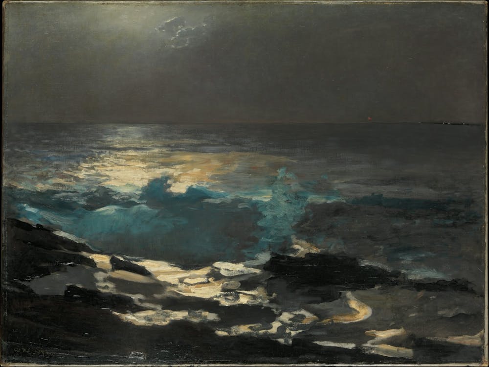 Moonlight, Wood Island Light, Winslow Homer