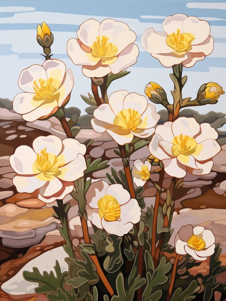 Portulaca 2 Flower Painting