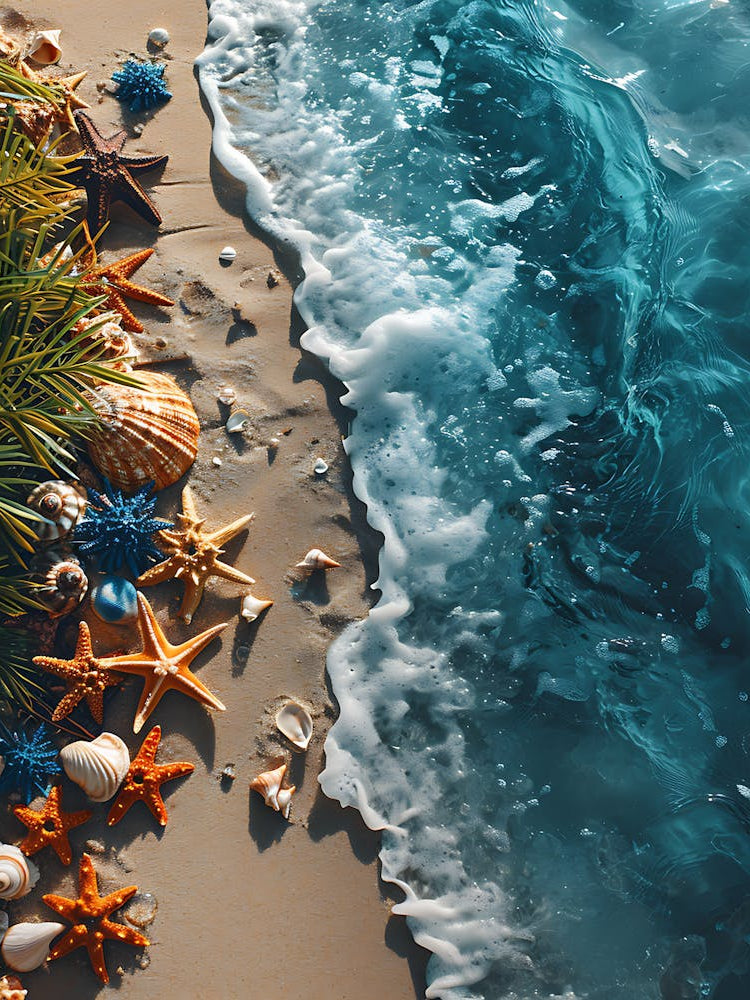 Sea Shells On The Beach 1