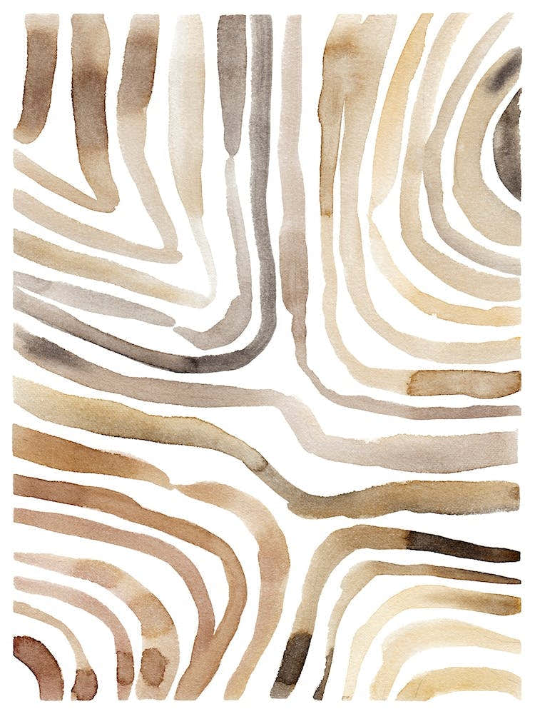 Abstract Watercolor Line Art