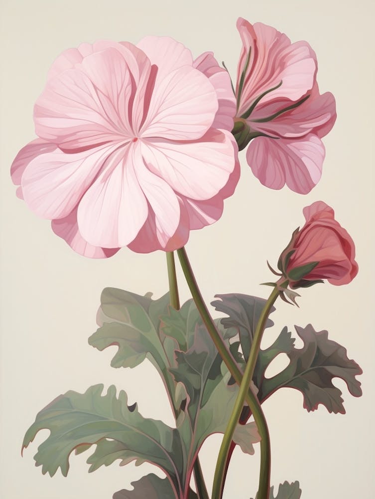 Floral Illustration Geranium 1