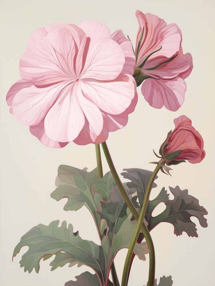 Floral Illustration Geranium 1