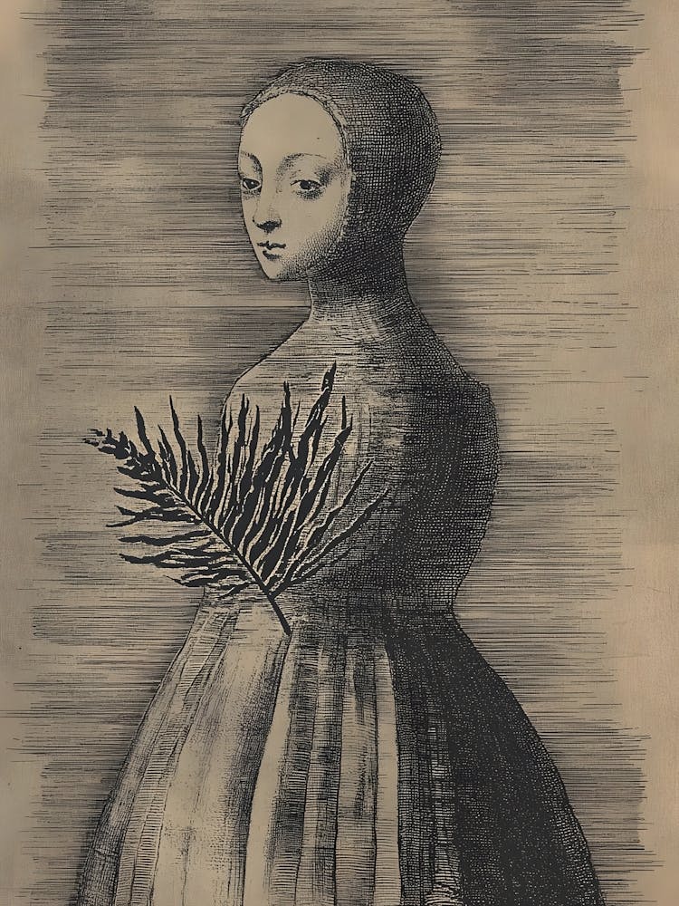Woman With A Leaf