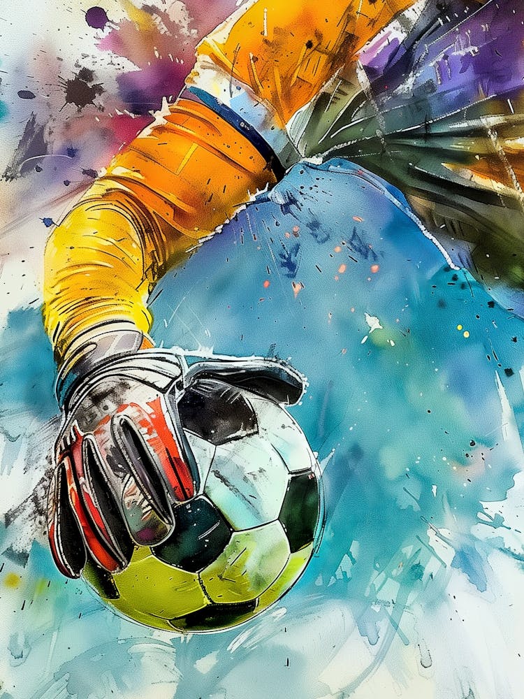 Football Player Watercolor Art (8)