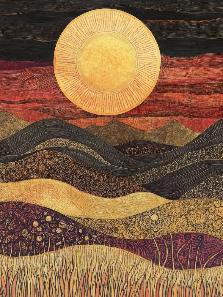 Sunset In The Desert