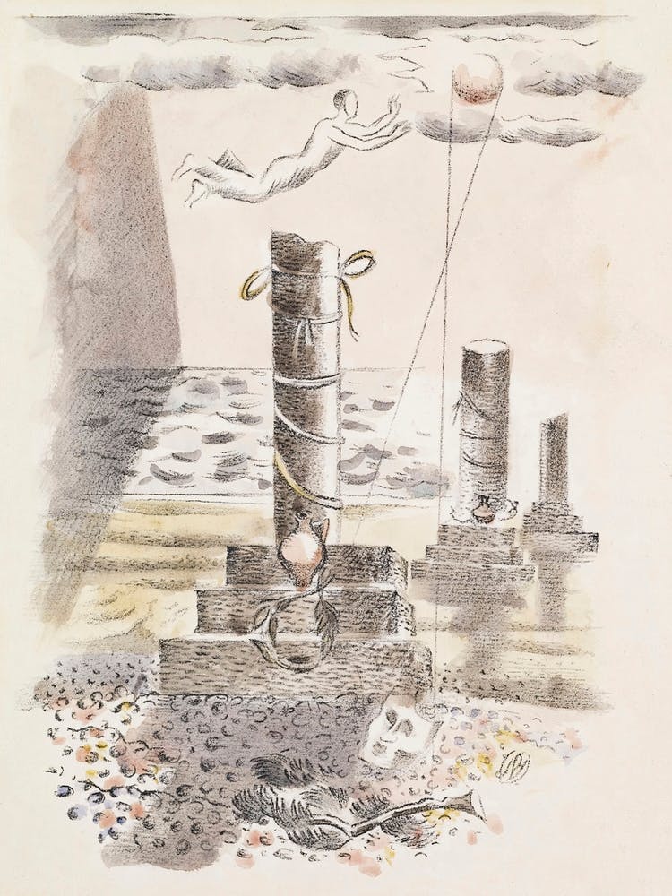 Design For Urne Buriall Sorrow, Paul Nash