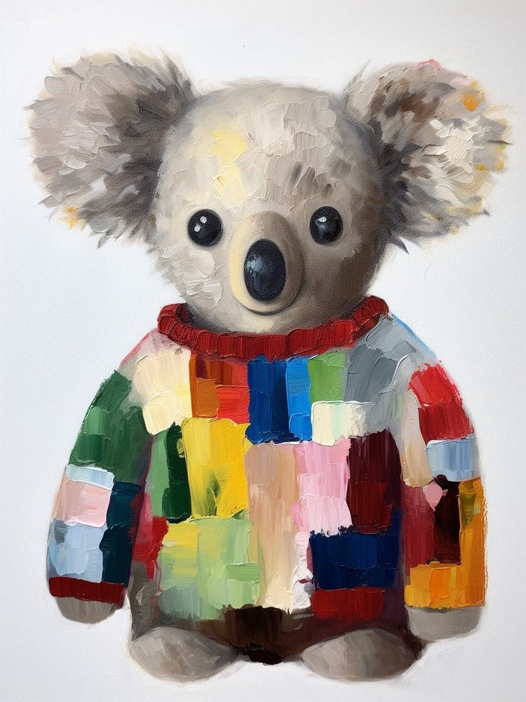 Baby Animal Wearing Sweater Koala 1