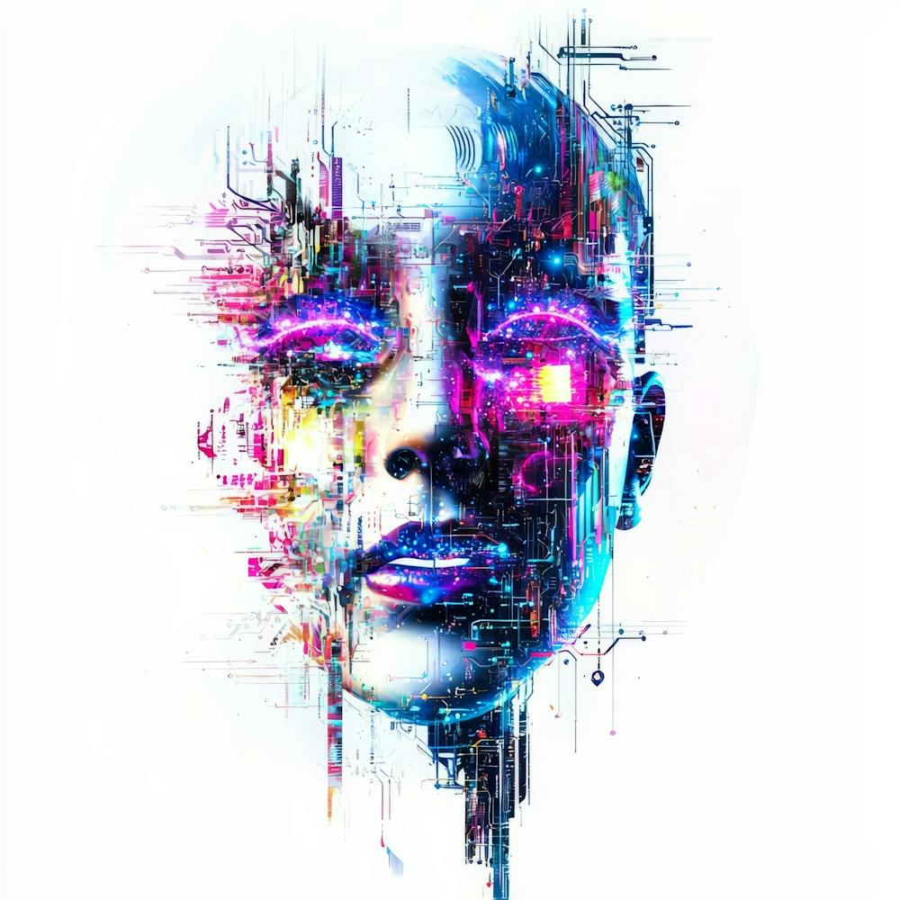 Cyborg.Generated AI. Wall 6