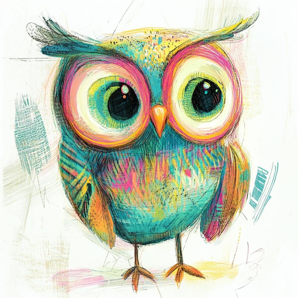 Colorful Owl 3