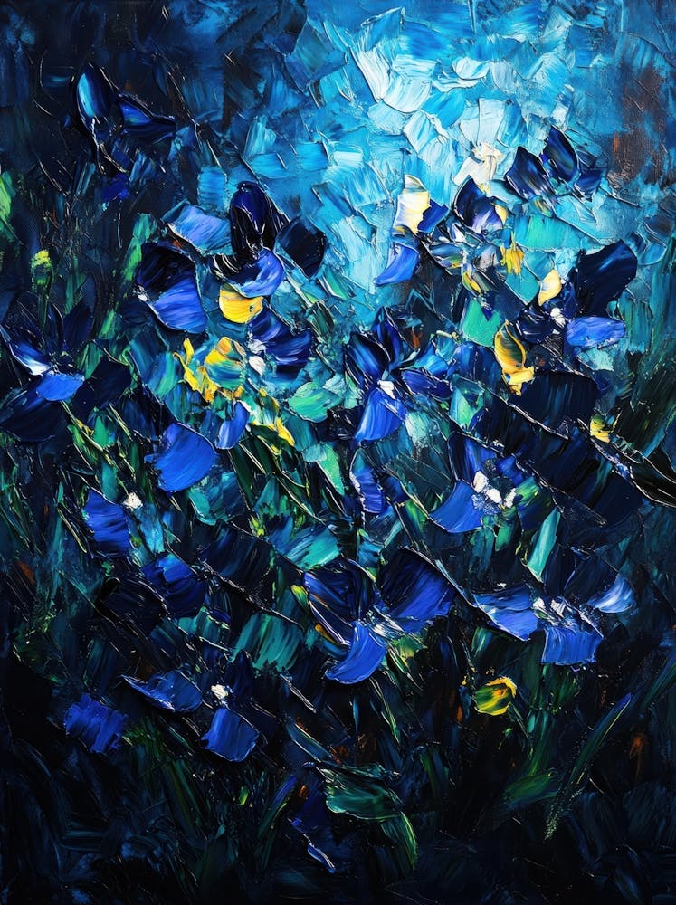 Blaue Blumen 104